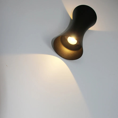 Applique murale étanche extérieure 12W lumière LED COB en aluminium noir luminaire AC85-265V étanche IP65 chambre porche applique murale - vue 6 sur 6