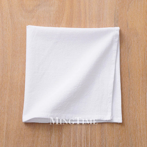 Serviette de table coton lavé style classique réutilisable