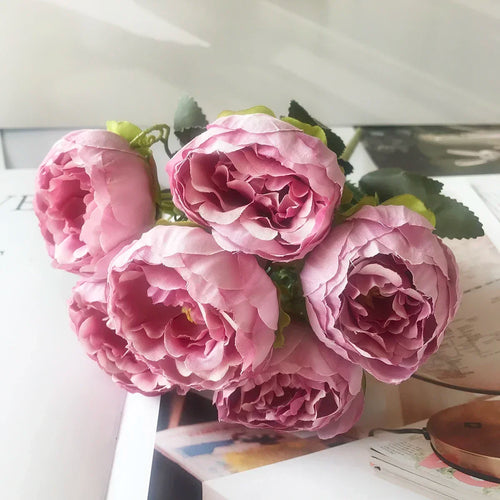 petit bouquet de fleurs artificielles pour décorations printanières et festives - vue 21 sur 34