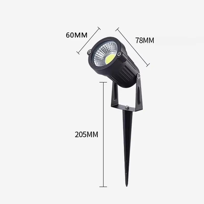lampe de jardin led étanche pour éclairage extérieur - vue 9 sur 10
