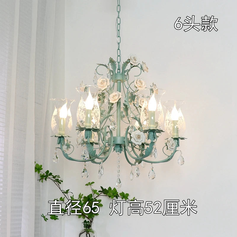 lustre en cristal français style nordique pour éclairage élégant - vue 9 sur 10