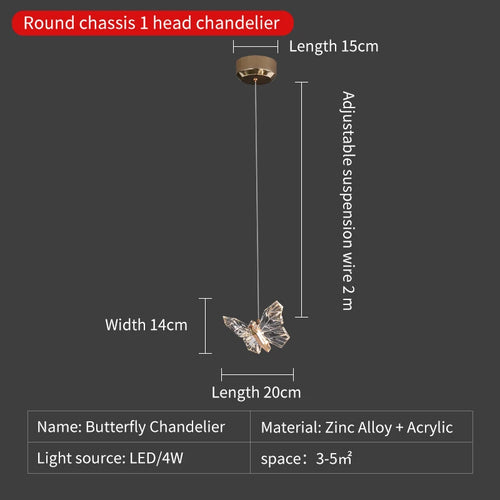 suspension en cristal nordique à led pour décoration moderne - vue 18 sur 18