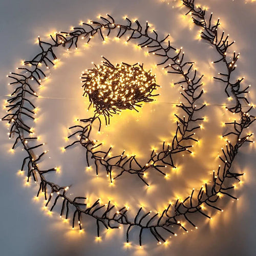 guirlande lumineuse de noël 2000 led étanche pour extérieur 8 modes - vue 3 sur 8