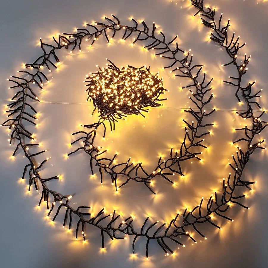 guirlande lumineuse de noël 2000 led étanche pour extérieur 8 modes - vue 2 sur 8