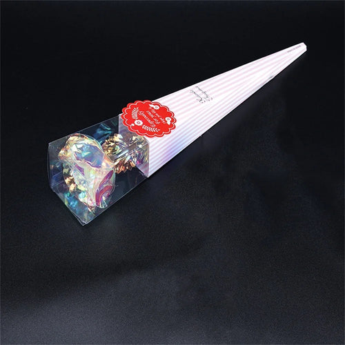 roses artificielles en aluminium 24 carats pour décoration et cadeaux - vue 7 sur 7