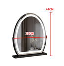 miroir de courtoisie éclairé avec capteur tactile et éclairage dimmable