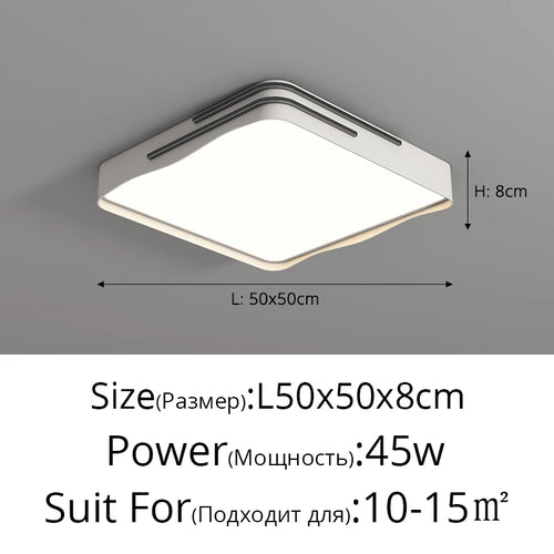 plafonniers led modernes pour éclairage intérieur élégant - vue 13 sur 14