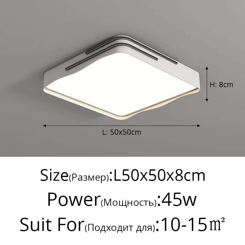 plafonniers led modernes pour éclairage intérieur élégant - vue 13 sur 14