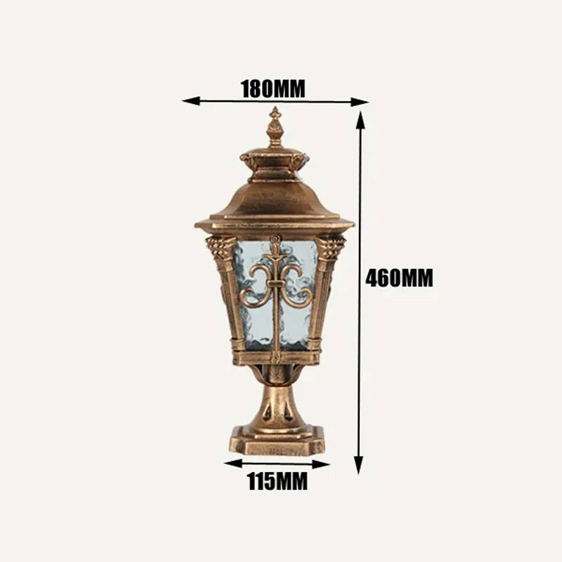 applique murale extérieure étanche antirouille pour jardin et cour - vue 8 sur 8