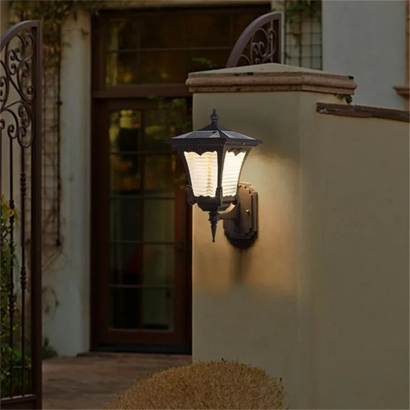 Applique murale solaire extérieur luminaire moderne LED étanche Patio cour porche balcon cour Villa allée éclairages - vue 4 sur 7