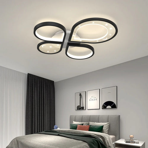 plafonnier led créatif lustre nordique moderne éclairage doré - vue 6 sur 10