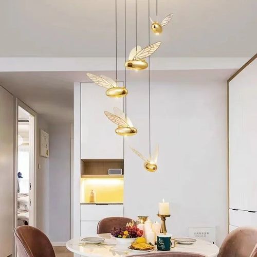 suspension moderne abeille pour décoration intérieure créative et simple - vue 2 sur 8