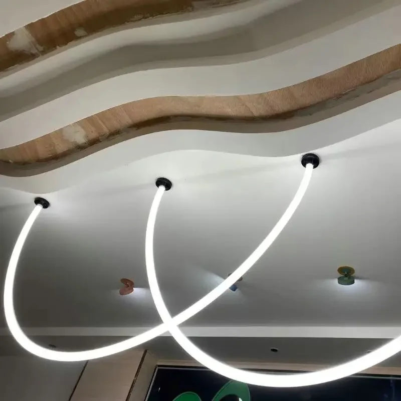 lustre minimaliste sandyha en ligne art design led - vue 4 sur 10