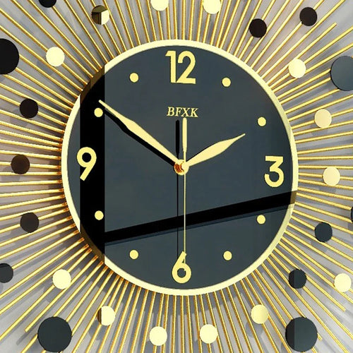 horloge murale luxe design créatif silencieuse pour décoration moderne - vue 7 sur 8