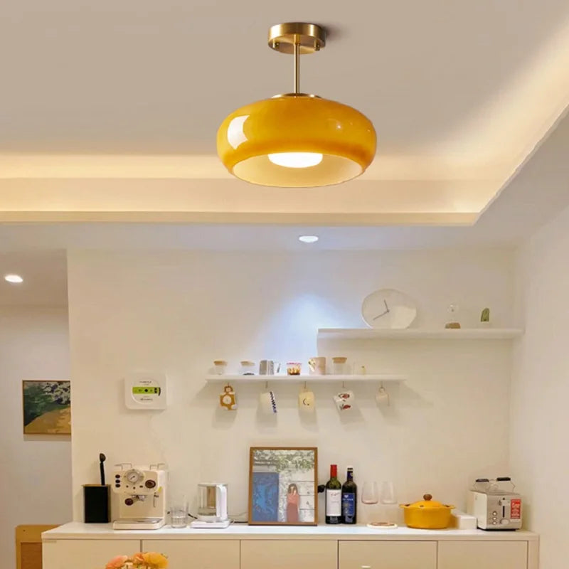 Plafonnier Moyen Simple Bauhaus Egg Tart - vue 3 sur 10