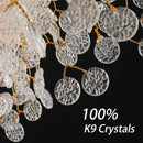 lustre en cristal moderne design luxe pour intérieur