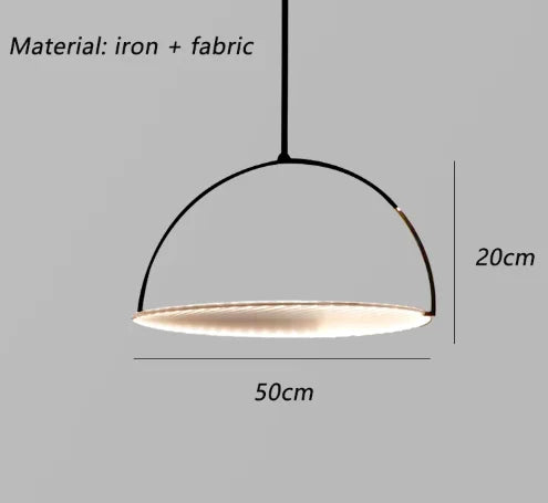 suspension en tissu danois ronde pour décoration intérieure - vue 8 sur 8