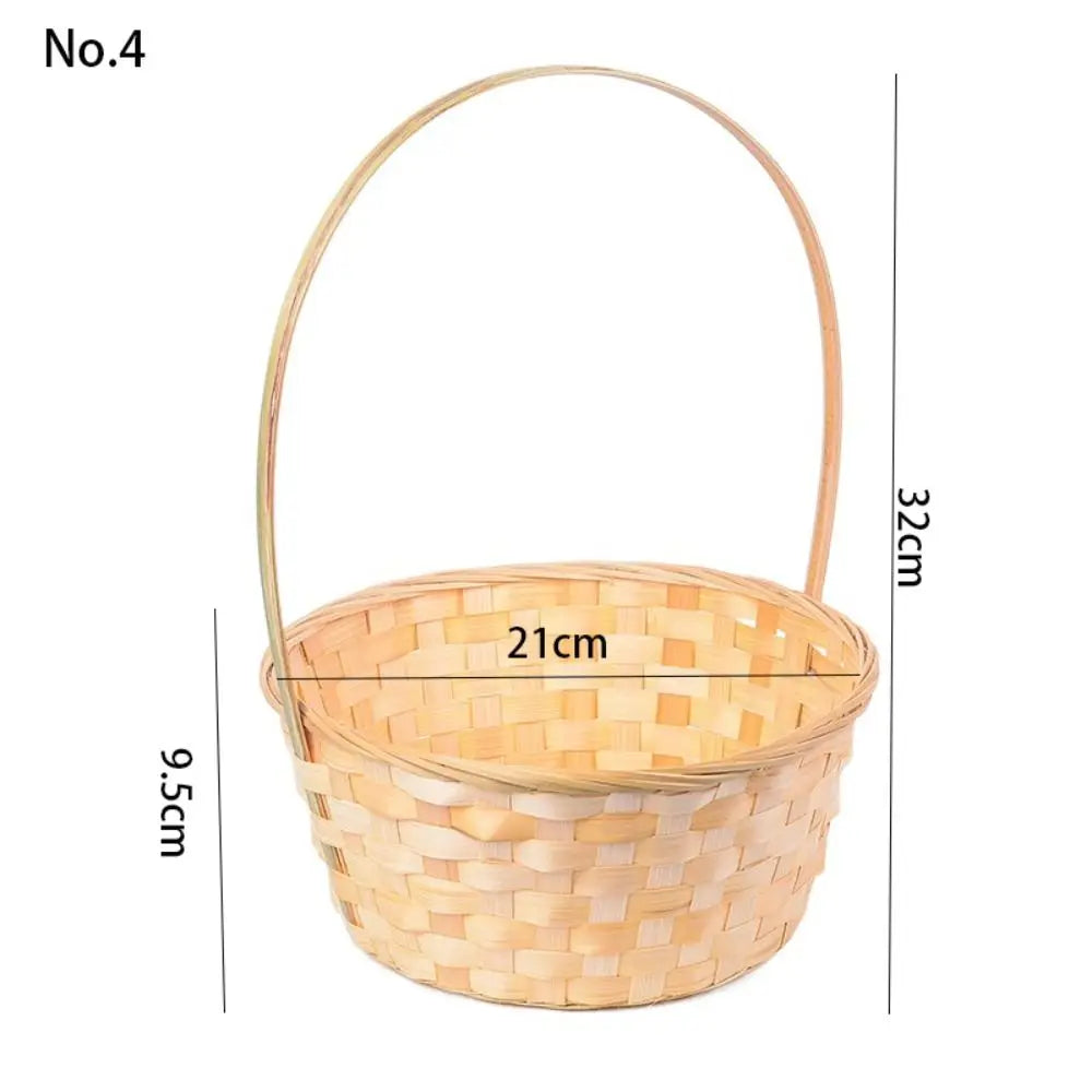 panier de rangement fait main en rotin multifonction pour cuisine ou fleurs - vue 12 sur 12
