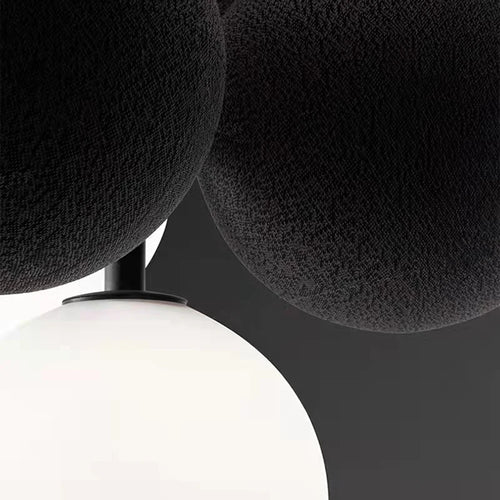 suspension moderne avec cordon réglable et ampoule en verre - vue 6 sur 10