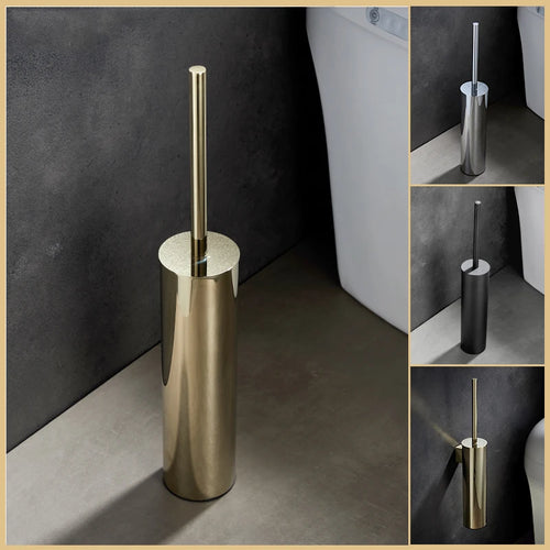 porte-brosse mural en acier inoxydable pour salle de bain - vue 2 sur 14