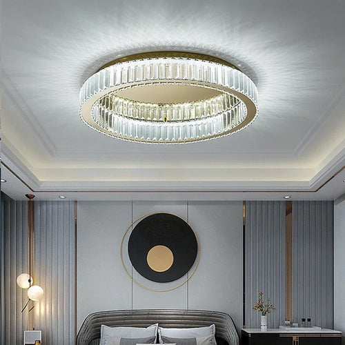 plafonnier en cristal luxueux pour décoration intérieure moderne - vue 5 sur 9