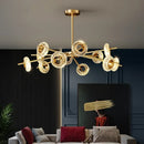 lustre moderne en cristal design pour décoration intérieure