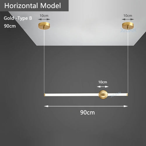suspension horizontales modernes pour table à manger - vue 21 sur 22