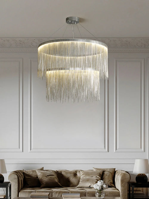 suspension design minimaliste avec pompon pour intérieur moderne - vue 4 sur 14