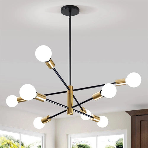 lustre de luxe moderne suspension led décoration nordique - vue 2 sur 11