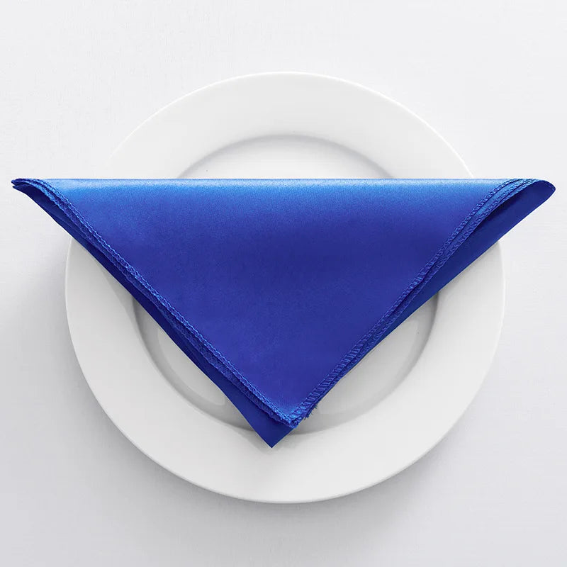 Serviette de table satin décorative pour mariage fête