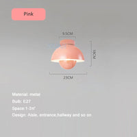 plafonnier led semi-circulaire moderne pour allée balcon escalier