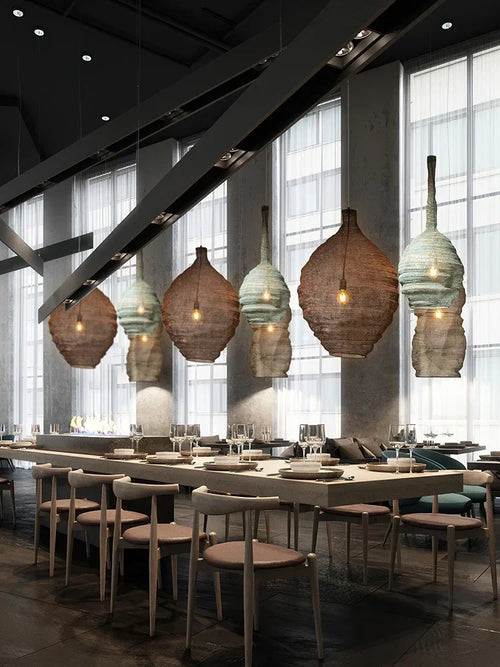 lustre créatif suspendu pour restaurant bar et hôtel - vue 4 sur 10