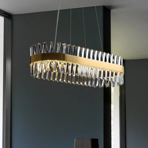 lustre de luxe en cristal winfordo wf-xd009 éclairage d'intérieur - vue 3 sur 10