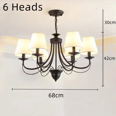 lustre en fer forgé noir et blanc design intérieur moderne - vue 17 sur 23