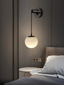 lampe de chevet moderne en cuivre et marbre naturel