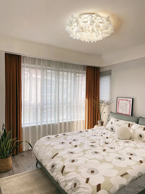 plafonnier acrylique créatif à pétales pour décoration intérieure moderne - vue 5 sur 7