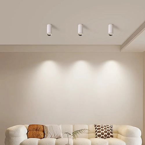 Creative Living Room LED Spotlight Roman Columns Design Ceiling Downlight for Hallway Aisle Entrance Stair White Chrome Gold - vue 3 sur 7