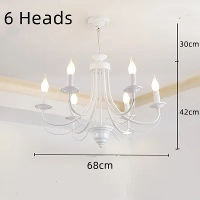 lustre en fer forgé noir et blanc design intérieur moderne - vue 13 sur 23