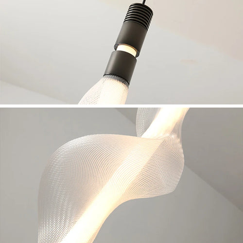 lustre led art déco avec cordon réglable luminaires suspendus - vue 6 sur 22