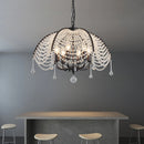 lustre moderne en cristal pour décoration intérieure élégante et lumineuse