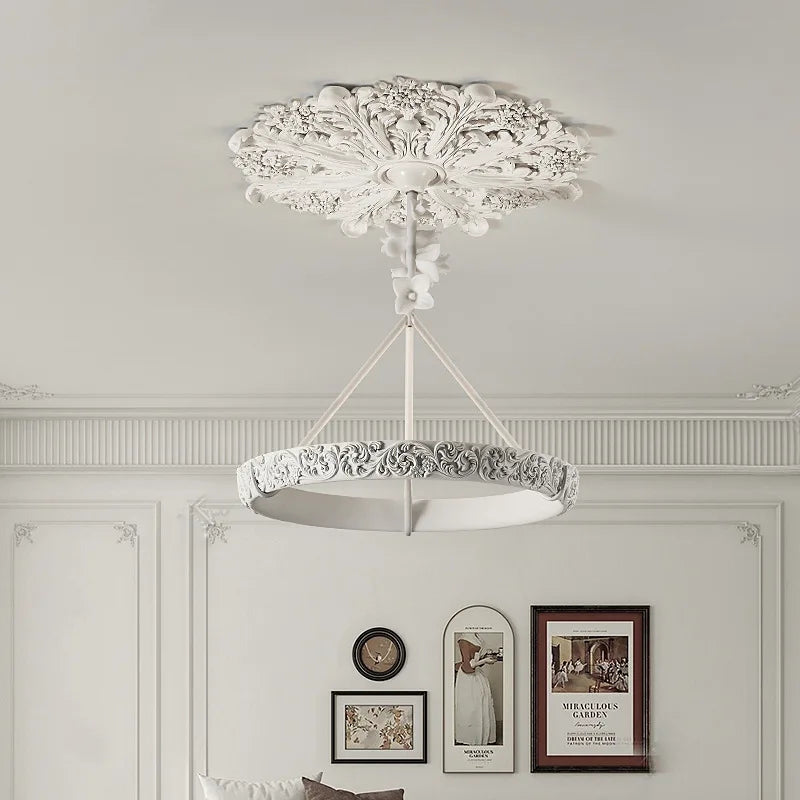 Aipaite Modern Faux Sculpture Round Chandelier is an indoor light fixture for living room, study and bedroom - vue 2 sur 22