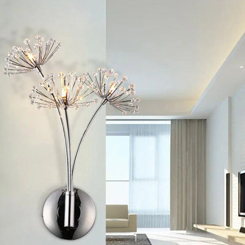 applique murale nordique en forme de pissenlit design créatif à led - vue 4 sur 7