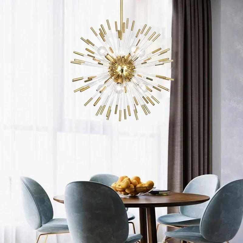Lustre LED en cristal design moderne décoratif de luxe - vue 2 sur 12