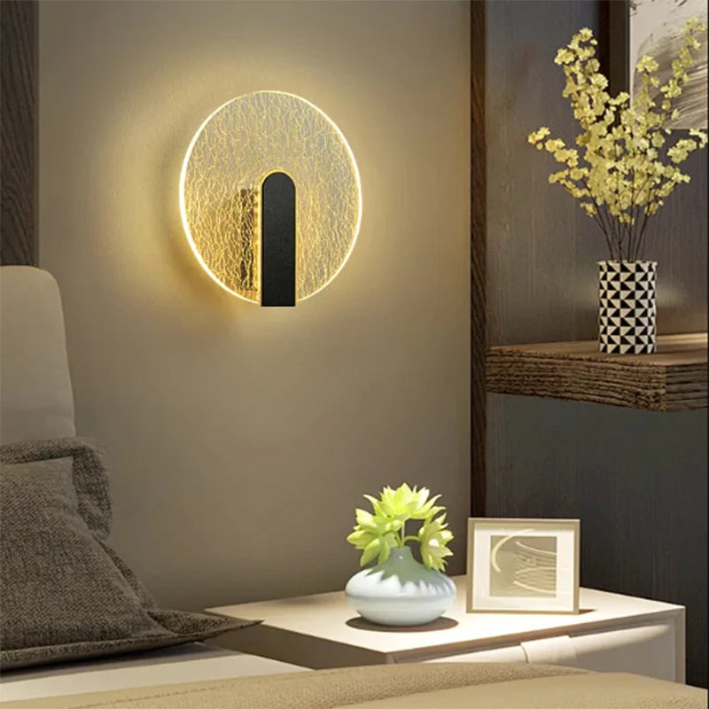 Applique murale nordique de luxe ronde carrée blanche intérieure - vue 1 sur 11