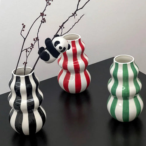 vase en céramique nordique pour décoration et cadeaux - vue 3 sur 8