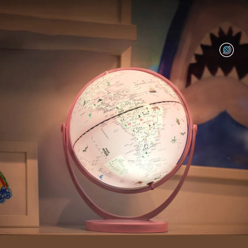 lampe de bureau globe gemini décorative et éducative pour étudiants - vue 4 sur 6