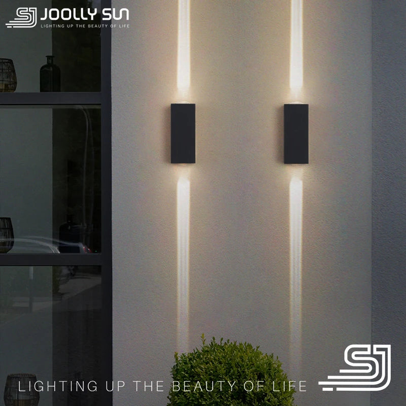 JoollySun applique murale LED lumières éclairage extérieur moderne décor à la maison luminaires pour balcon porche lampe étanche IP65 appliques murales - vue 6 sur 11