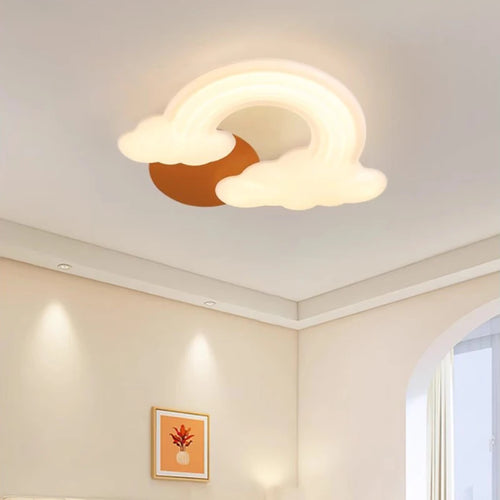 plafonnier romantique nuage arc-en-ciel pour enfant décoratif et moderne - vue 2 sur 7