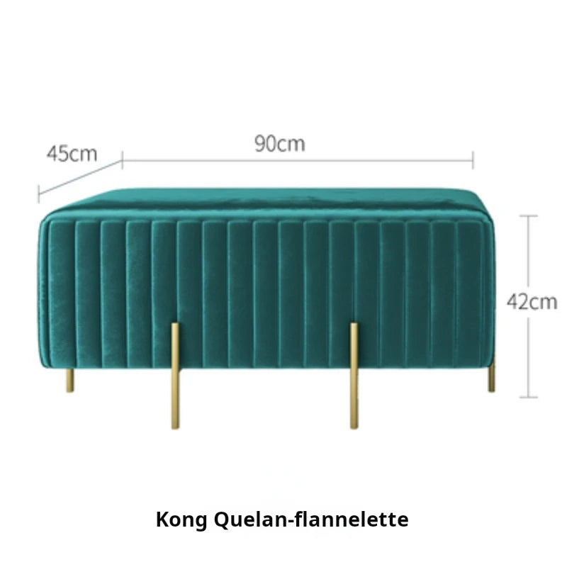 banc en velours nordique créatif multifonction pour le salon et la chambre - vue 14 sur 16