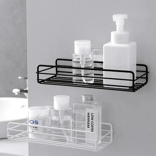 étagère murale de rangement pour cosmétiques et shampoing - vue 4 sur 10